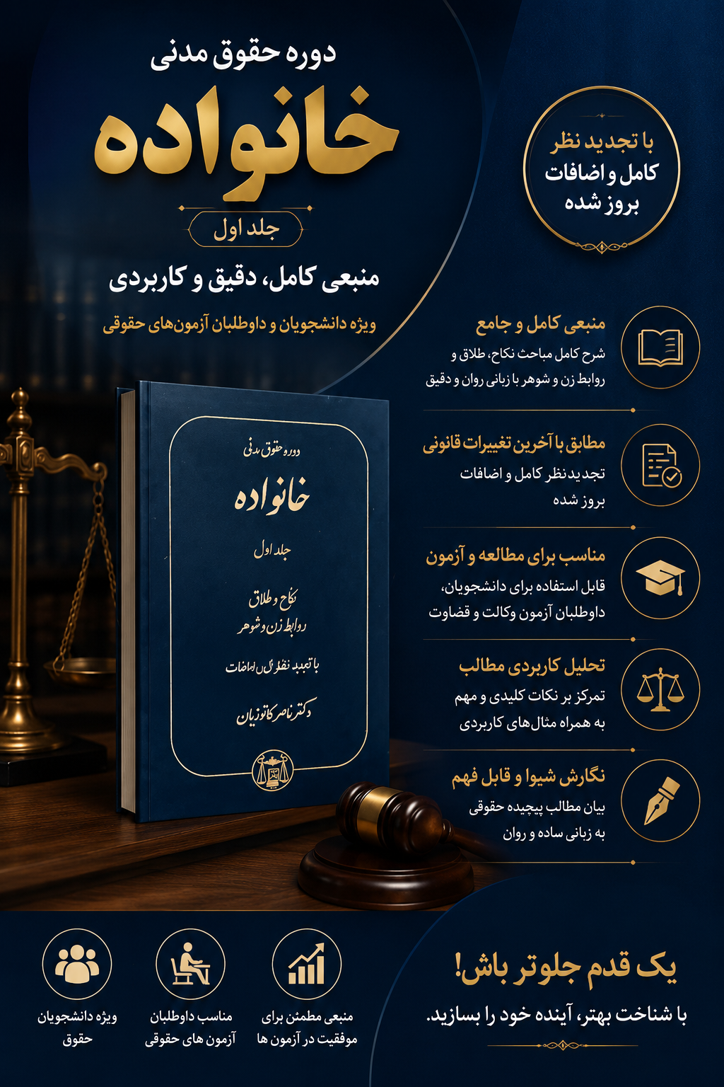 خرید کتاب حقوق مدنی خانواده دکتر کاتوزیان جلد ۱