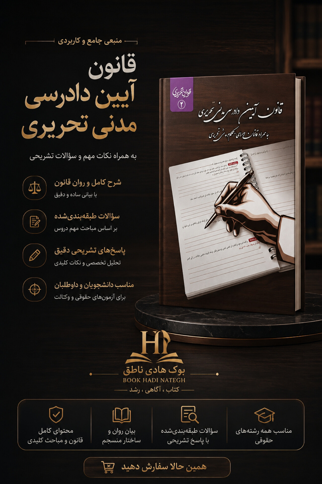 قانون آیین دادرسی مدنی تحریری | گروه علمی موسسه آموزش عالی آزاد چتر دانش