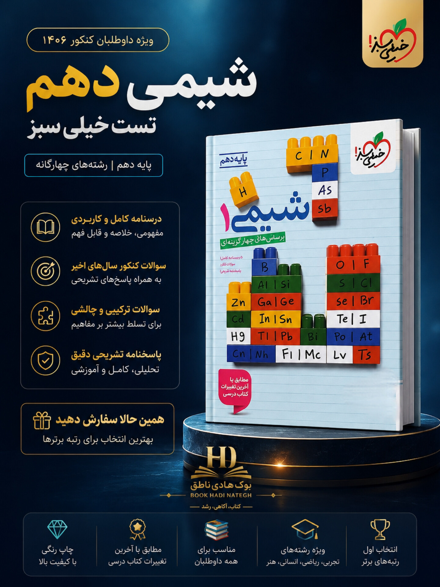 تست شیمی دهم خیلی سبز | مهدی براتی, نیما سپهری, یاسر عبدالهی