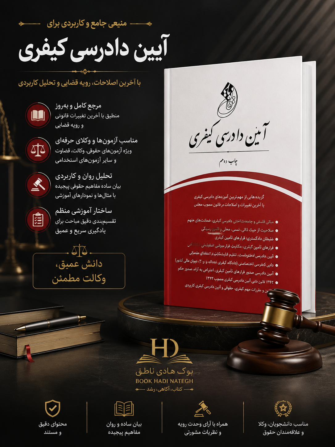 قانون یار آیین دادرسی کیفری | گروه علمی موسسه آموزش عالی آزاد چتر دانش