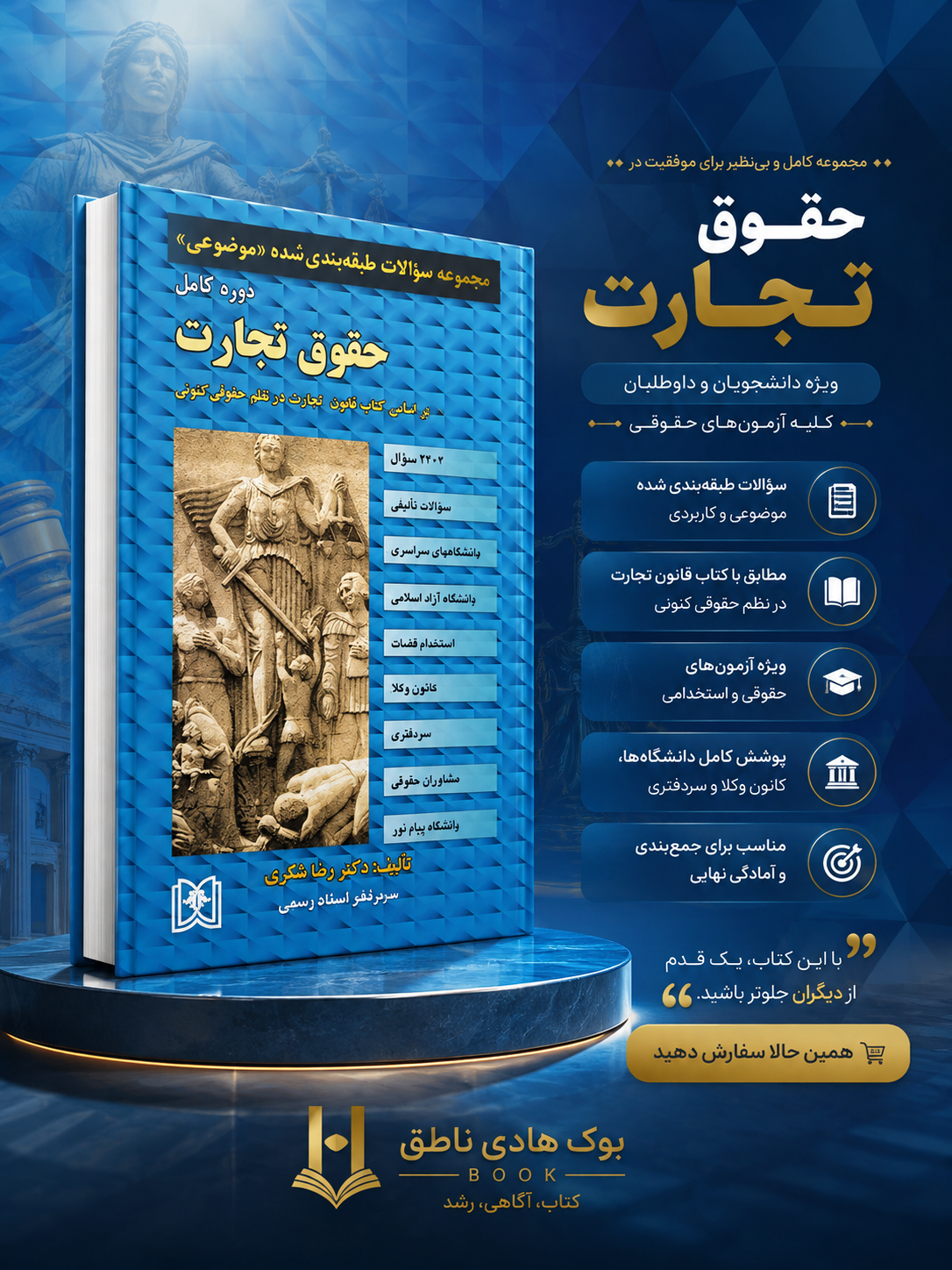 مجموعه سوالات طبقه بندی شده موضوعی حقوق | دکتر رضا شکری