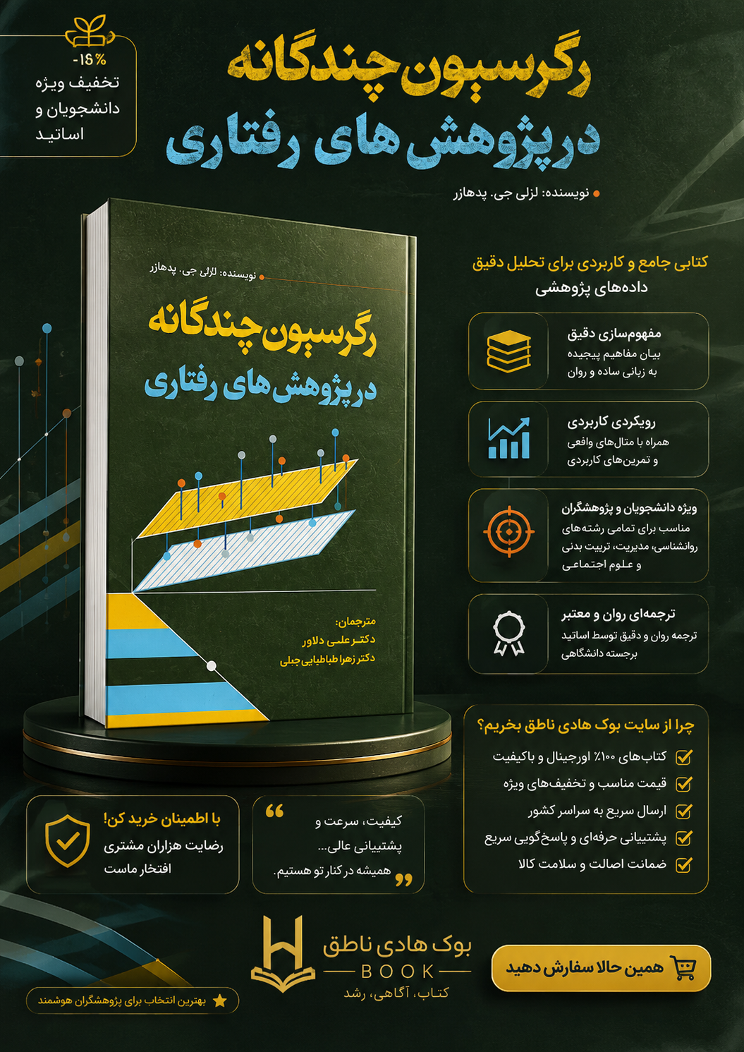 رگرسیون چندگانه در پژوهش های رفتاری – الازر جی پدهازر